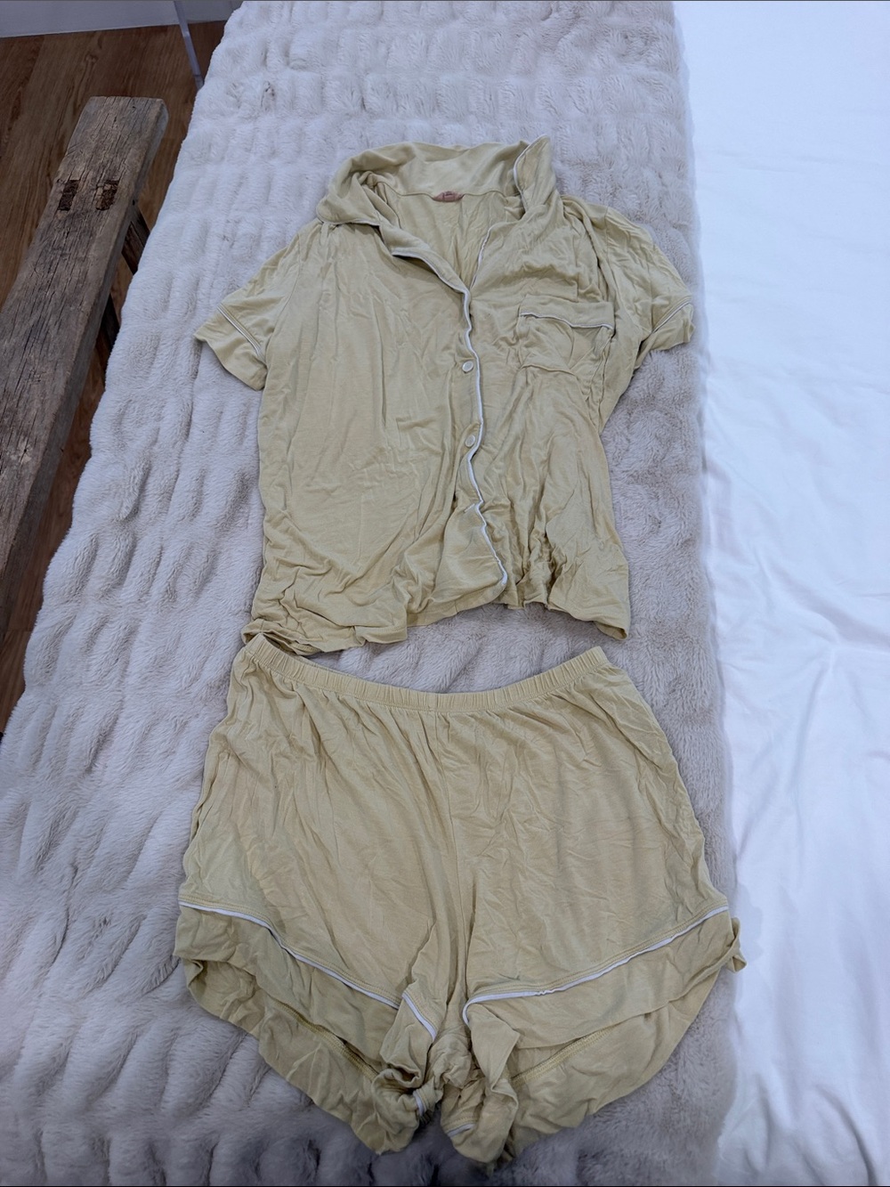 Eberjey Short-Sleeve butter yellow  Pajama Set